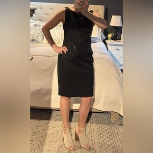 Nordstrom Muse Black Sparkle Mini Dress